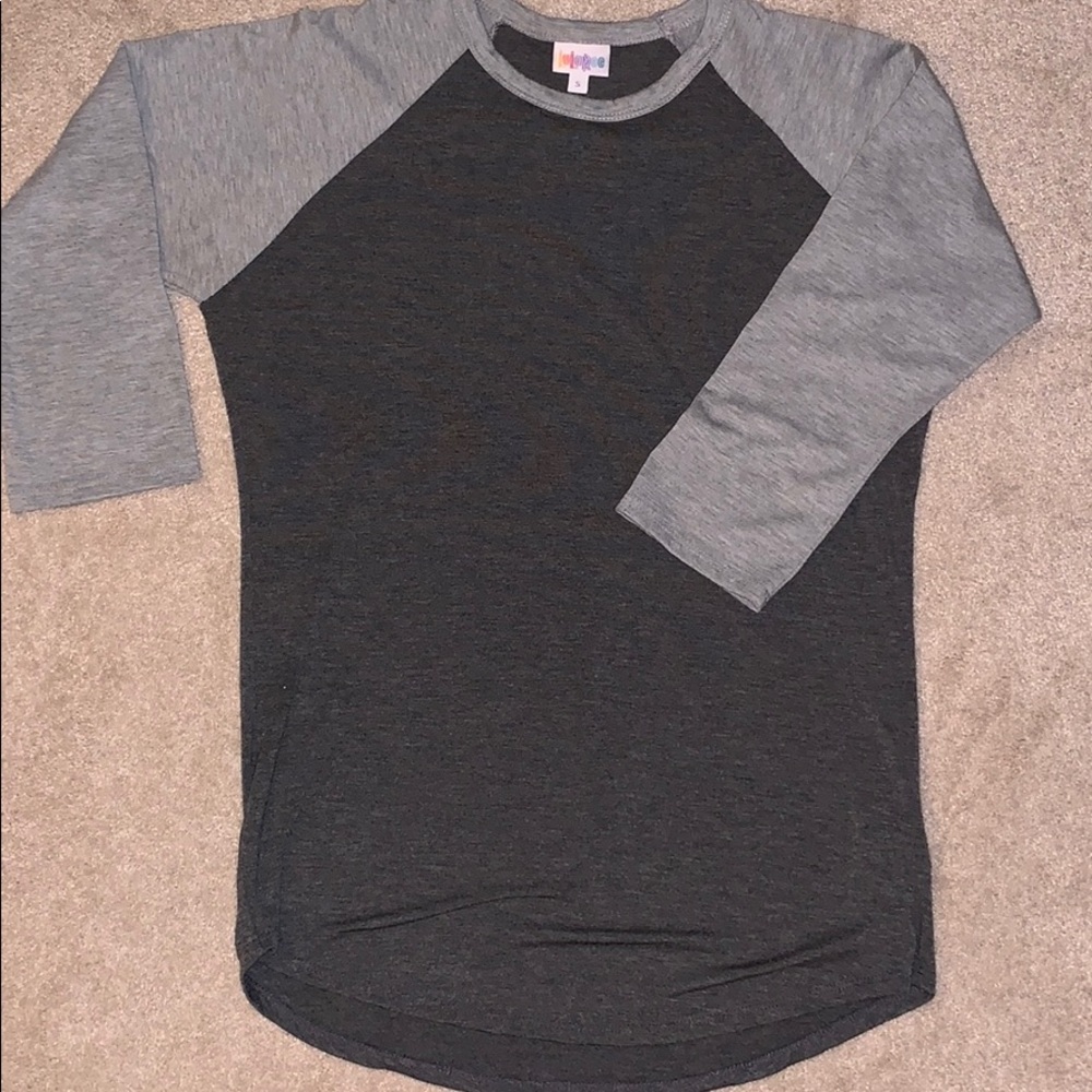 EUC LuLaRoe Small Randy. Dark gray/light gray